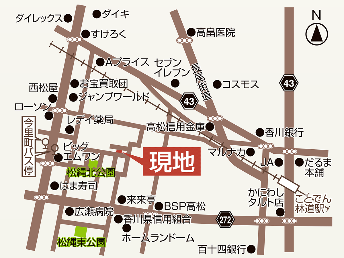 高松市松縄町所在地